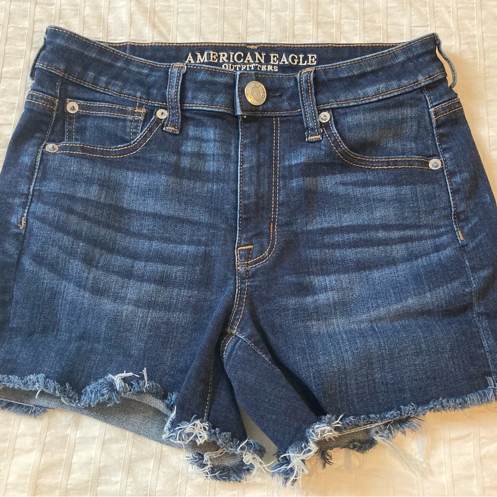 American Eagle Outfitters Dark Blue Jean Shorts
